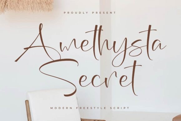 Amethysta Secret: A Luxury Script Font for Modern Design