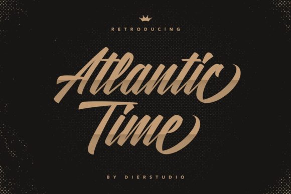 Atlantic Time: A Romantic Script for Modern Design