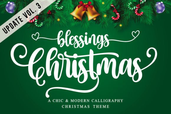 Christmas Blessings: Elevate Holiday Design with Elegant Typography