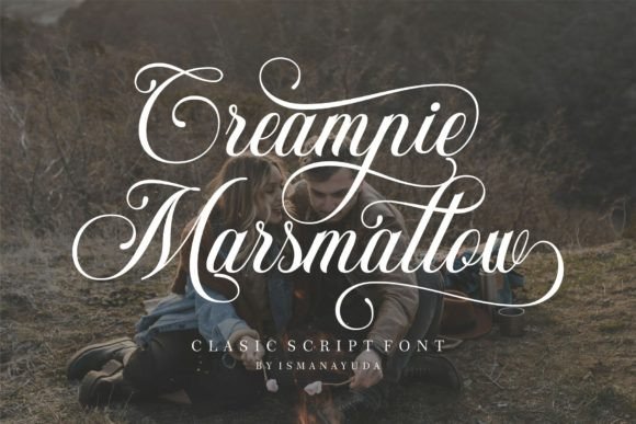 Creampie Marsmallow: Elegant Script Font for Design