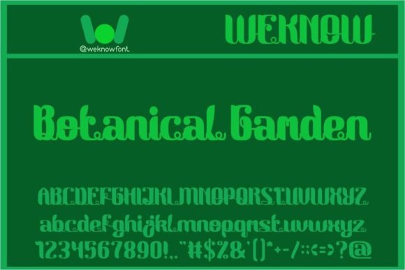 Elevate Your Visual Design with Botanical Garden Typography