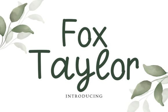 Fox Taylor: A Handwritten Script for Authentic Design