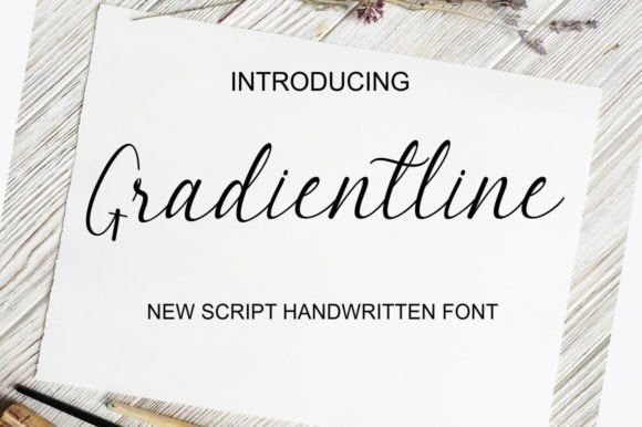 Gradientline: The Modern Script Font for Dynamic Design