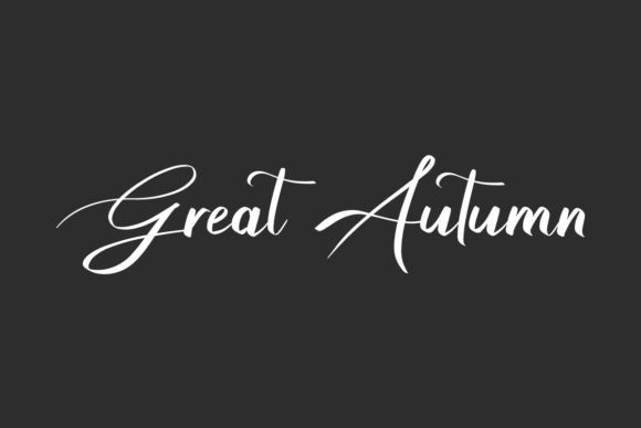 Great Autumn Font: Elevating Design with Elegant Calligraphy