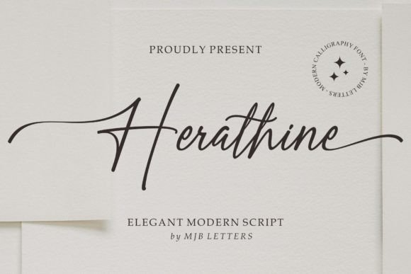 Herathine: A Modern Script Font for Elegant Design