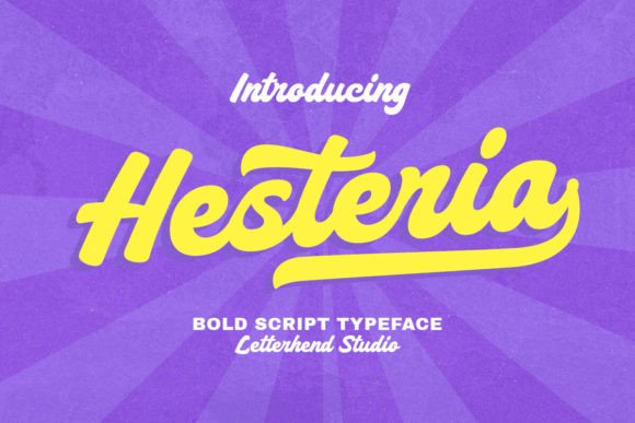 Hesteria: Retro Bold Script for 60s-Inspired Branding