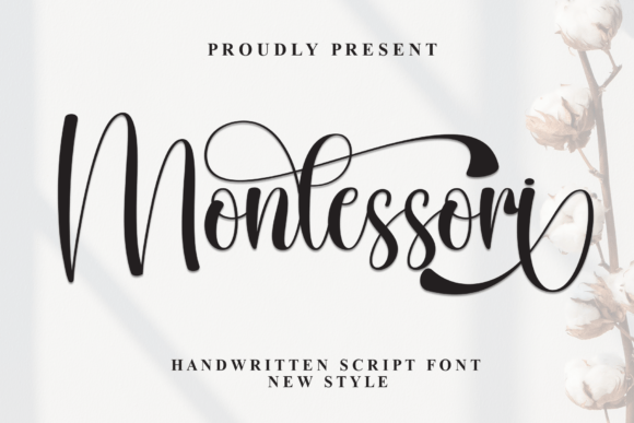 Montessori: A Stylish Script Font for Elegant Design