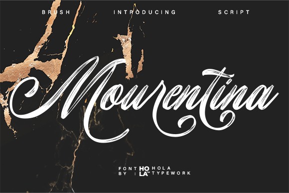 Mourentina: Elevate Your Visual Communication with Authentic Brush Script