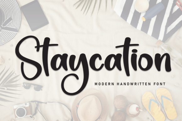 Staycation: A Script Font for Elegant Design