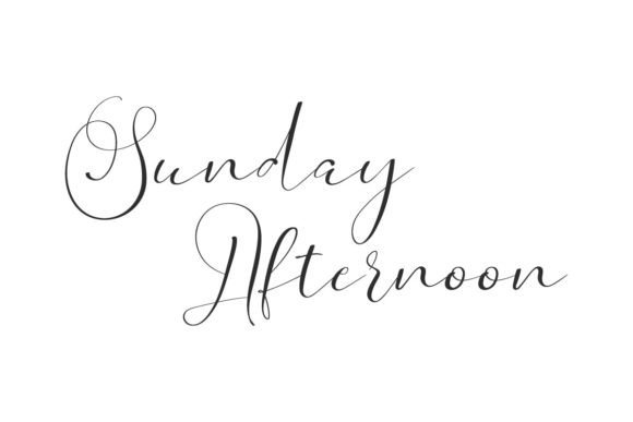Sunday Afternoon: A Handwritten Font for Romantic Design