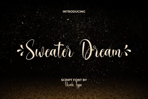 Sweater Dream: Elegant Script for Glamour Designs