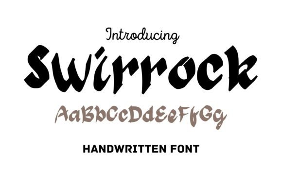 Swirrock: A Dynamic Handwritten Font for Modern Design