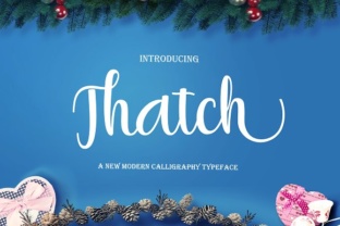 Thatch: A Modern Script Font for Creative Design