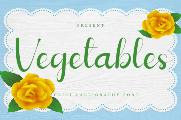 Vegetables: A Script Font for Modern Design Elegance