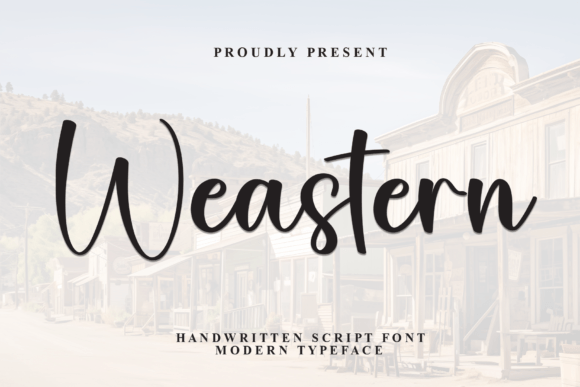 Weastern: Elevating Design with Elegant Script Typography